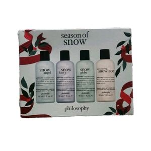 4 Pack Philosophy 3 Oz Season Of Snow 3 In 1 Shampoo Shower Gel & Bubble Bath
